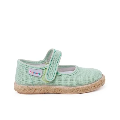 Imagen de Pisamonas Merceditas Cierre Adherente Zapatos de bebé para niños, Talla: 29, Verde agua