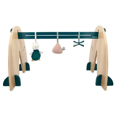 Imagen de KALOO Stimuli Mi Arco de Estímulo con 3 Accesorios para Bebé Evolutivo Madera Juegos Sensoriales Colgantes 45 cm Alto Desde el Nacimiento, K227004