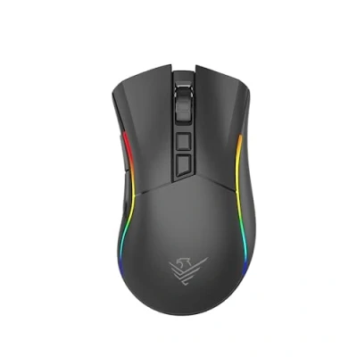 Imagen de Phoenix Void Ratón Gaming RGB de Alto Rendimiento y Software Configuración (Black, Inalámbrico)