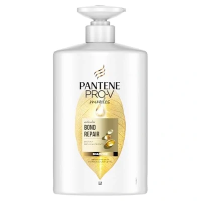 Imagen de Pantene Molecular Bond Repair Champú con Biotina. Botella Dispensador 1 L Fórmula Pro V para el Pelo Seco y Dañado. Protege Deja Visiblemente más Sano Regenerado