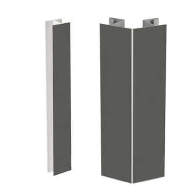 Imagen de Evotrade Zócalo de cocina Perfil rodapié L 2,5 m PVC Altura y colores a elegir (accesorios articulación adicionales plomo, 1, nanómetro, 100, milímetros,