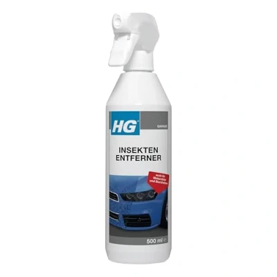Imagen de HG Eliminador de Insectos, Elimina los depósitos Insectos y Suciedad del Parabrisas, capó, Parachoques, Ventanas, Cascos, etc. Spray 500 ml