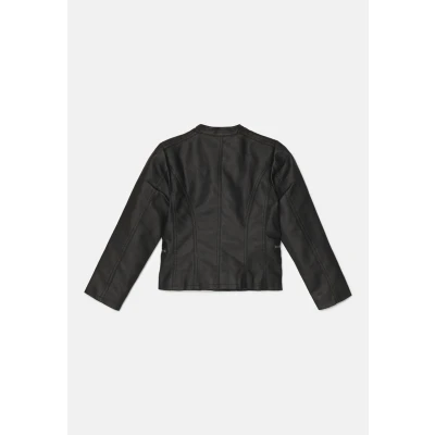 Imagen de Kids ONLY Chaqueta de cuero sintético para niños, Talla: 122, Black