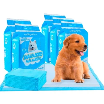Imagen de Edipets, Empapadores Perros, 45x60 cm, Alfombrillas Higiénica Desechables para Mascotas, Toallitas de Entrenamiento y Adiestramiento, Absorbentes,Resistente a Prueba Fugas (100 Unidades)