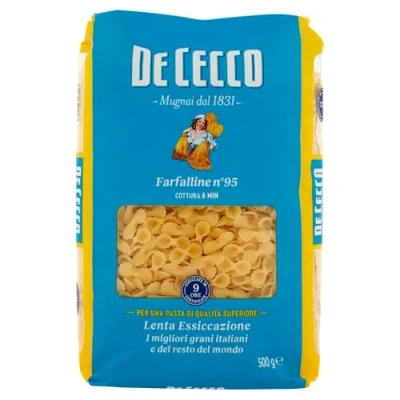 Imagen de 5x De Cecco Pasta 100% Italiano Farfalline n 95 corta 500g