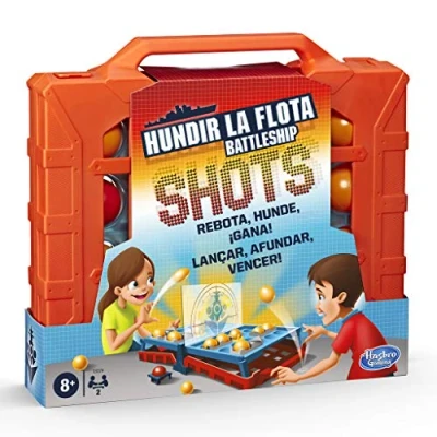 Imagen de Hasbro Gaming Hundir La Flota Shots Juego de Estrategia, Multicolor (E8229)