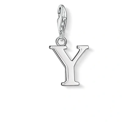 Imagen de Thomas Sabo Charm con Cierre para Mujer de Plata Ley 925/1000, Letra Y