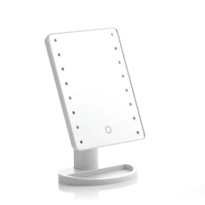 Imagen de InnovaGoods® Espejo LED táctil de sobremesa Perflex, Ilumina tu Rostro y estiliza Maquillaje, con función LED, diseño Elegante, Ideal para el baño tocador