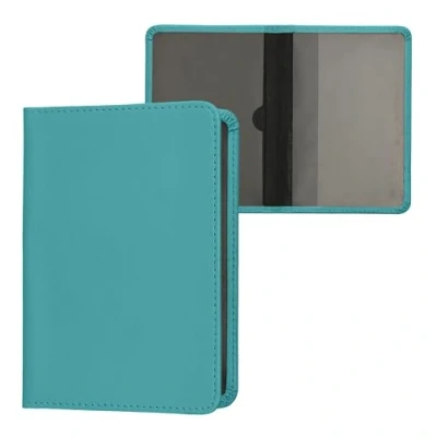 Imagen de kwmobile Funda para Permiso de circulación Coche Cuero sintético con Espacio Tarjetas 9.2 x 13 CM doblado Turquesa