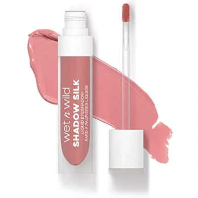 Imagen de Wet n Wild Sombra de Ojos Líquida Shadow Silk, óptima Pigmentación con Acabado Brillante, Seca Rápidamente, Fácil Aplicar Aplicador Varita, Tono Sweetest Bloom