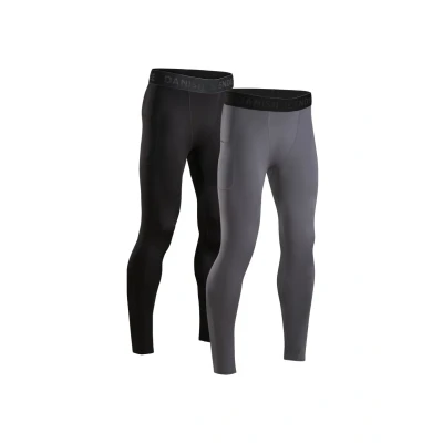 Imagen de Danish Endurance Compression 2 PACK Calzoncillo largo, Hombre, Talla: Large, Black/grey