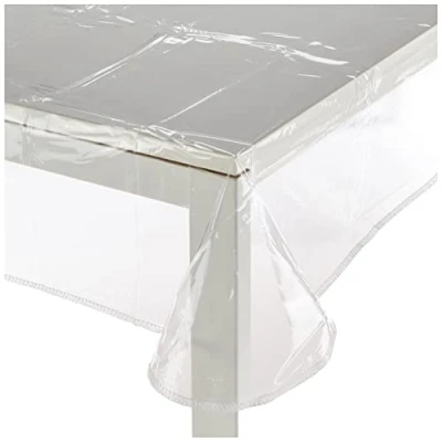 Imagen de Soleil d&#039;ocre Mantel Cristal, Cuadrado, Transparente, 180 x cm
