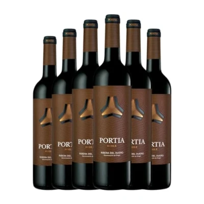Imagen de Portia Tempranillo Ribera del Duero Roble 75 cl Vino tinto (Caja de 6 Botellas cl)