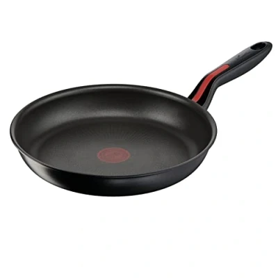 Imagen de Lagostina Red Line sartén antiadherente Ø 26 cm, de inducción, resistente a los arañazos y al gas, indicador cocción térmica, parte trasera acero inoxidable aluminio, mango