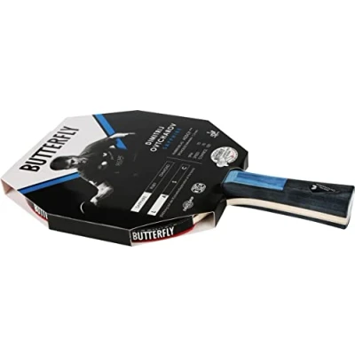 Imagen de Butterfly Dimitrij Ovtcharov Sapphire Raqueta de Ping Pong Tecnología EVA, Revestimiento Addoy Certificado ITTF 1,5 mm Esponja para Jugadores técnicos