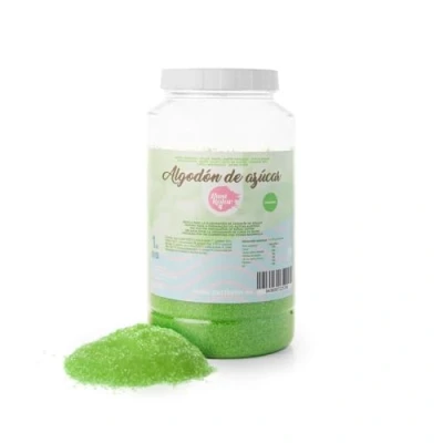 Imagen de ALGODON DE AZUCAR VERDE 1 KG SABOR MANZANA