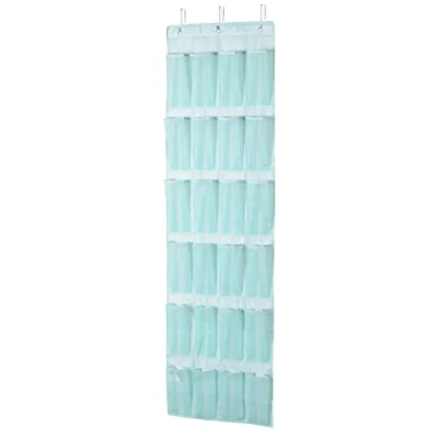 Imagen de Amazon Basics Organizador para puerta, con 24 compartimientos, 47 x 6.3 165 cm, Verde Jade