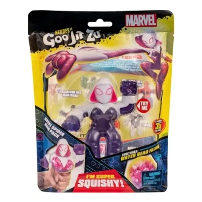 Imagen de Bandai Heroes of Goo Jit Zu Figura de Acción Ghost Spider Marvel CO41493 Multicolor Lucha con Zu: Flexibilidad y Emoción en Cada Batalla