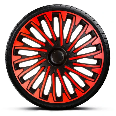 Imagen de AutoStyle PP 5416BR Tapacubos 16in negro/rojo