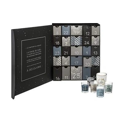 Imagen de Atmosphera Calendario original de adviento con 25 velas perfumadas en tarros cristal cita