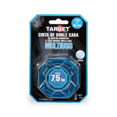Imagen de TARGET C2615 Cinta de Doble Cara Multiusos Montaje, adhesiva extrafuerte Para colgar objetos sin hacer taladros