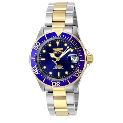 Imagen de Invicta Pro Diver Reloj automático para hombre de acero inoxidable, Dos Tonos / Azul, 40 mm
