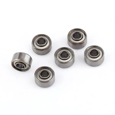 Imagen de Rodamientos de acero, 10 piezas 693ZZ bolas en miniatura 3 * 8 4 mm Pequeño rodamiento doble blindaje