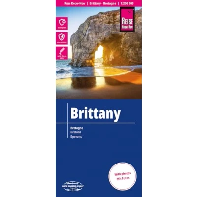 Imagen de Bretaña, mapa de carreteras impermeable. Escala 1:200.000. Reise Know How.: reiß und wasserfest (world mapping project) (Brittany (1:200.000))
