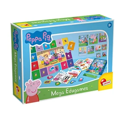 Imagen de Lisciani Peppa Pig Baby Edugames Maxi colección de Juegos Educativo para los niños a Partir 2 años, 92062