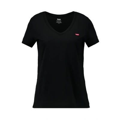 Imagen de Levi&#039;s Perfect Vneck Camiseta estampada, Mujer, Talla: XS, Caviar