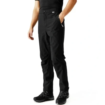 Imagen de Regatta Highton Pantalón de Senderismo Tejido elástico, Impermeable y traspirable Overtrousers, Hombre, Black, XXL