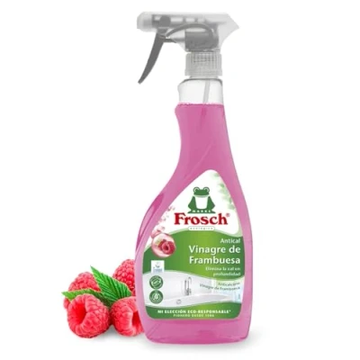 Imagen de Frosch Limpiador Antical Ecológico Vinagre de Frambuesa, Elimina las Manchas Cal y Suciedad del Baño, Eficacia desincrustante 500 ML
