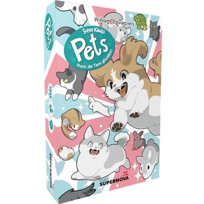 Imagen de HeidelBär Games Super Kawaii Pets alemán Juego de Cartas para 1 4 Personas a Partir 8 años