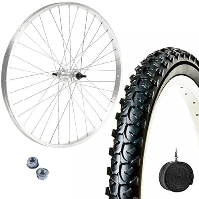 Imagen de Llanta delantera 26 x 1,75 + neumático MTB 1,95 cámara de aire Rueda completa Mountain Bike 26&quot;