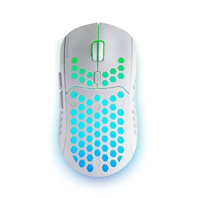 Imagen de Mars Gaming MMW3W, Ratón Inalámbrico, RGB Flow, Ultraligero 79g, 3200DPI, Blanco