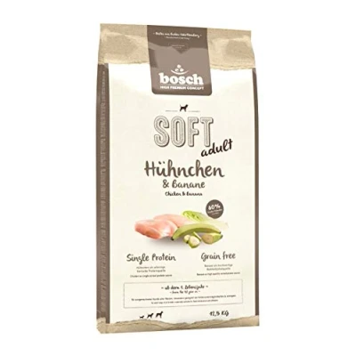 Imagen de bosch HPC SOFT Pollo y Plátano Alimento semi húmedo para perros adultos de todas las razas Sin cereales 1 x 12,5 kg