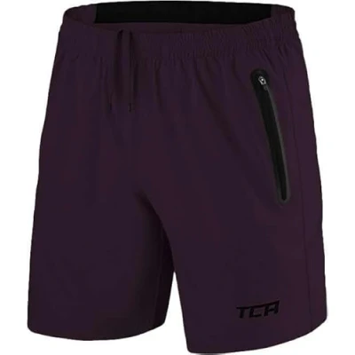 Imagen de TCA Pantalones Cortos Elite Tech para Correr o Gimnasio con Bolsillos de Cremallera Hombre Morado, M