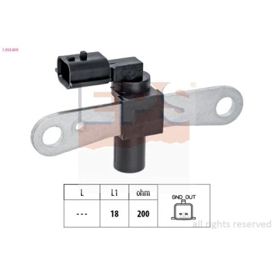 Imagen de EPS 1.953.659 Sensor de Cigueñal Made in Italy OE Equivalent DACIA: LOGAN I Berlina, Sandero 2, I, RENAULT: 1, / Stepway 2