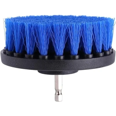 Imagen de HUAWELL cepillo de limpieza potencia, multiusos para taladro, con accesorio largo extendido baño y cocina, lechada, bañera, ducha, azulejos, esquinas (azul)