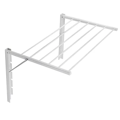 Imagen de ABJ Majka Tendedero de pared para pared, soporte 70 cm, color blanco