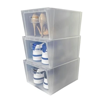 Imagen de Snips, Set 3 Porta Zapatos, Zapatero, Organizadores de Cajas para Zapatos Ahorrador Espacio 37 x 27,7 33 cm, Zapatero Armario, Made in Italy