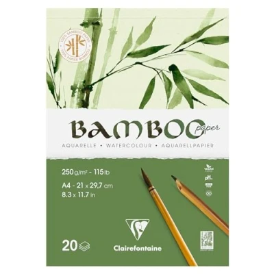 Imagen de Clairefontaine 975918C Bloc collé 20F Bambou A5 250g