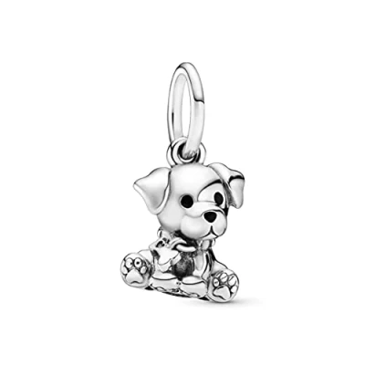 Imagen de PANDORA Charm 798009EN16 perro labrador plata