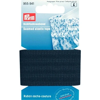 Imagen de Prym 1 m 40 mm Costuras, Cinta de Goma, Negro