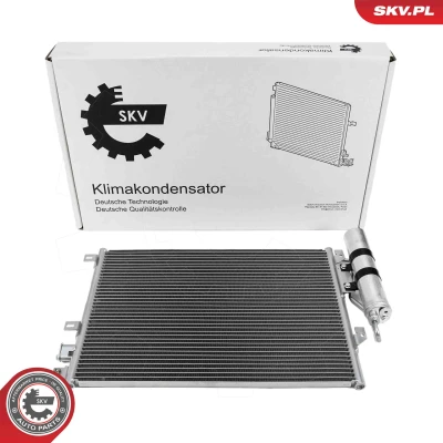 Imagen de ESEN SKV 86SKV153 Condensador con secador Aluminio 548mm RENAULT: CLIO 2, Kangoo I, I Express