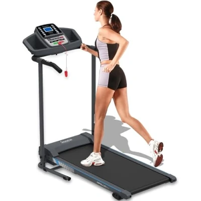 Imagen de SereneLife Cinta de Correr, Plegable, Andar, caminadora, electrica, Treadmill, Ajuste inclinacion 3 Niveles, Bluetooth, App, para Caminar, Gym, LCD, Color Negro