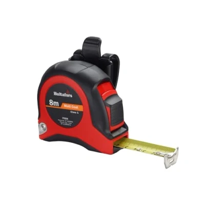 Imagen de Hultafors PR8M Flexómetro clase I 8 m x 25 mm, ergonómico y con protecciones de goma