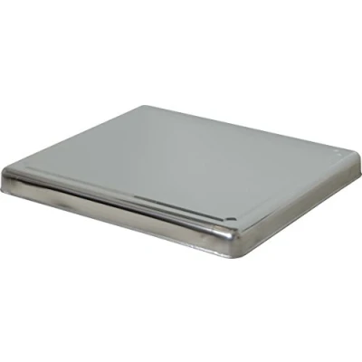 Imagen de Jocca Protector Encimera de gas, vitrocerámica e inducción Cubre Gas 52.5 x 60.5 5.5cm Acero Inoxidable Placa cocina