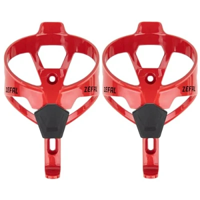 Imagen de ZEFAL Pack Pulse A2 de Dos Portabidones Bicicleta Ligeros Portabotellas MTB y Carretera Resistente Duradero, 26 g Cada Portabidon Rojo