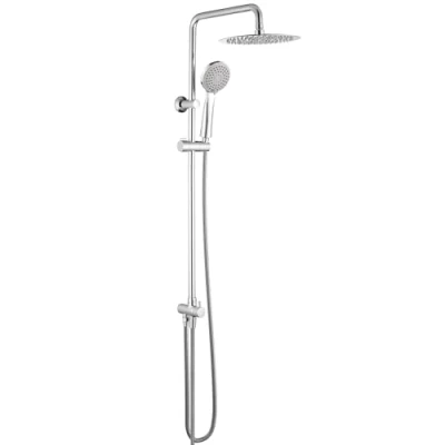 Imagen de GRIFEMA G7005 Porto Columna ducha sin grifo, sistema de con alcachofa, rociador 25 x cm, manguera y soporte, Cromo [Exclusivo en Amazon]